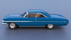 ABS-LIKE RESIN 3D PRINTED 1/18 1964 FORD GALAXIE 500 XL 2-DOOR FULL KIT