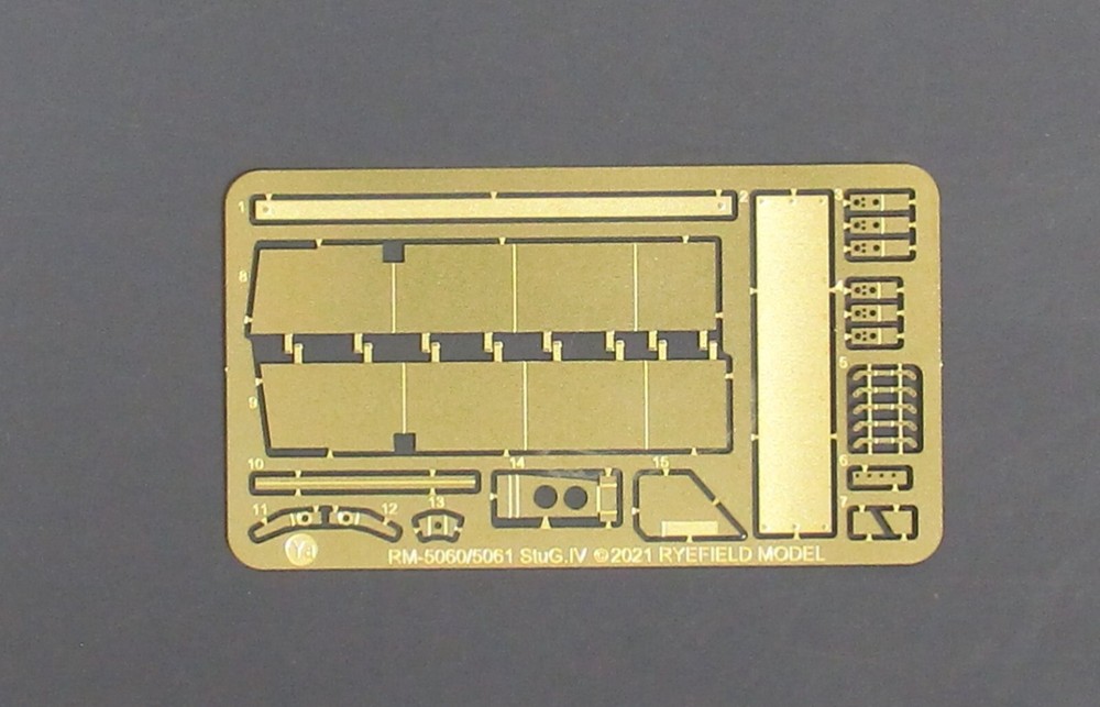 Rye Field Models 1/35th Scale Stug IV – PE Sheet Ya from Kit No. 5061