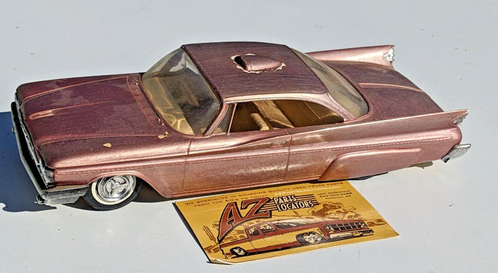 EARLY JO-HAN 1960 DESOTO ADVENTURER 2 DOOR HARDTOP 1/25 BUILT VINTAGE MODEL CAR