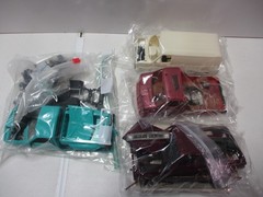 Vintage Plastic Model Parts Lot with Ford Van and Chevy Pickup