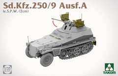 TAKOM 2213 1/35 Scale Sd.Kfz.250/9 Ausf.A Ie.S.P.W. (2cm) Assembly Model kit