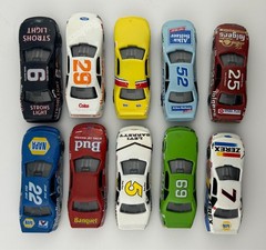 Nascar Lot of 10 Stock Car Miniature Models Built-up