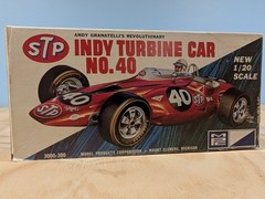 1967 MPC 1/20 Scale Andy Granatelli’s Revolutionary STP Indy Turbine Car #40 NOB