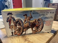Palmer Plastics US Revolutionary War Cannon Brass Plated Model Kit