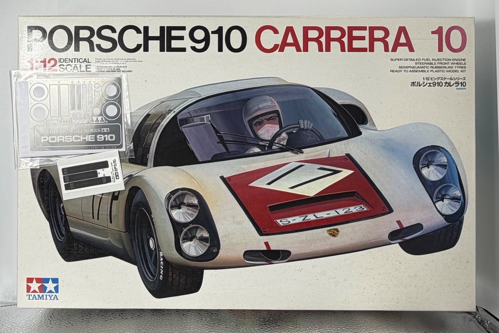 6TAMIYA 1/12 PORSCHE910 CARRERA 10 .Item120 w/PE Parts from JAPAN7