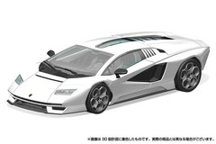 AOSHIMA 1/32 The Snap Kit Series Lamborghini Countach LPI 800-4 White Color-code