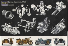 1/35 German Motorcycle WWII BMW R75 Master Box 3528 Plastic Model kit