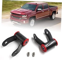 1-1.5″ Rear Lift Shackle Kit Compatible with 1988-2018 Chevy Silverado 1500 &