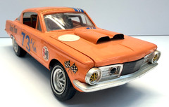 AMT 1:25 Scale 1965 Plymouth Barracuda “Rampant Rodent” Original Built Model Kit