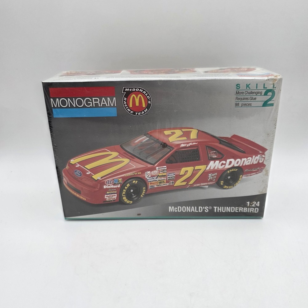 1991 MonoGram HUT STRICKLIN #27 McDonald’s Thunderbird Model Kit Sealed