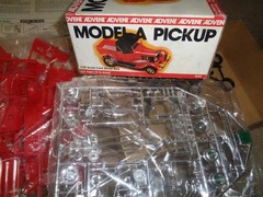 REVELL ADVENT ’29 FORD MODEL A PICKUP STREET ROD 1/25 HOBBY MODEL KIT DATED 1979
