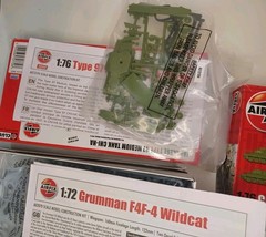 Airfix 1/76 & 1/72 Scales Plastic Model Kits Lot Of 4
