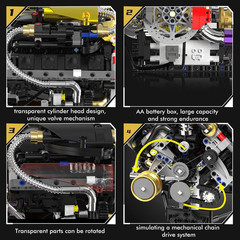 V8 Engine Model Kit That Works, Build Your Own Visible Car Motor 8-Cylinder | 13