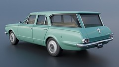 ABS-LIKE RESIN 3D PRINTED 1/25 1965 PLYMOUTH VALIANT 4-DOOR WAGON FULL KIT