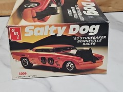 Rare Vintage AMT Salty Dog 53 Studebaker Bonneville Racer Model Kit 3006 USA