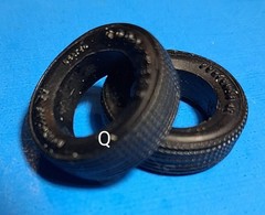 Q GOODYEAR POLYGLAS GT TIRES – MODERN RADIALS – MODEL CAR KIT PARTS LOT