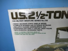 TAMIYA-U.S. 2 1/2 Ton 6X6 Cargo Truck 1:35th Scale Plastic Model Kit-SEALED