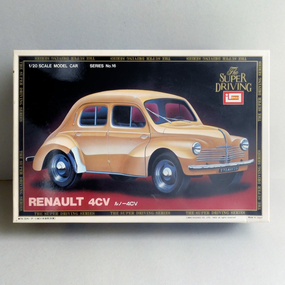 IMAI 1/20 RENAULT 4CV Model kit 1983 VTG Adult Collectible 15+
