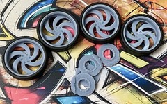 1/24 Resin 26 Scale-Inch Strada “Retro 6” Model Car Wheels/Tires,1/25, Donk