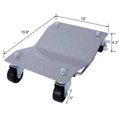 4Pack 6000Lb Capacity Gray Heavy Duty Mechanics Creeper Seat with Brakes