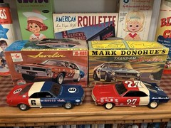 1970 JO-HAN AMX JAVELIN MODEL CAR SET 1:25 MARK DONOHUE TRANS AM RACER FUNNY CAR