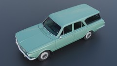 ABS-LIKE RESIN 3D PRINTED 1/25 1965 PLYMOUTH VALIANT 4-DOOR WAGON FULL KIT