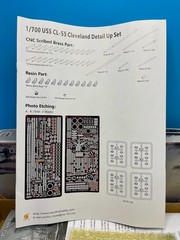 Very Fire VF700920/VF700920DX 1/700 US Navy Light Cruiser USS Cleveland CL-55