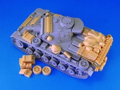 1/35 Scale DieCast Resin Model Assembled Kit German Pz.Kpfw.III Tank Stowage Set