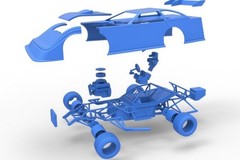 1/25 Dirt Late Model 3D Printed Kit Unassembled COLOR CUSTOM Dirt Track Racing