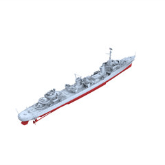 1/200 French Navy Le Fantasque-class Le Terrible Large Destroyer (1944) FULLHULL
