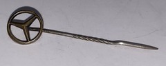 PRAMETA 1948 Mercedes Benz 300 1/43 Wind-Up Promo Chrome VF-XLNT w/BOX/Key/Pin