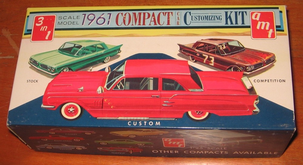 AMT 1961 Pontiac Tempest Kit # K-6061 Annual 3-in-1 Tape Factory Sealed 61