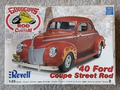 Unassembled Revell 1:25 Goodguys ’40 Ford Coupe Street Rod Model Kit