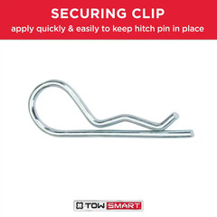 Class 5 5/8 In. Dia Hitch Pin with Clip 4 In. Span Fits 2,2-1/2 In. and 3 In. Re