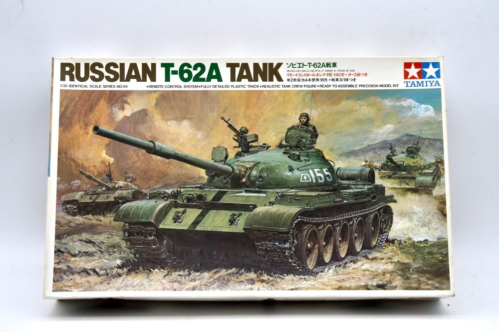 Tamiya Russian T62a 1/35 Motorized Rc Tank Kit