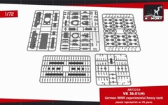 Armory Models AR72210 Scale 1/72 VK 36.01(H) German WWII Experimental Heavy Tank