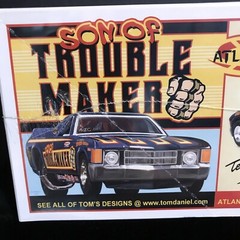 ATLANTIS M2204 TOM DANIEL SON OF TROUBLEMAKER MODEL KIT-NIB-1:24 SCALE