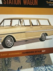 1963 Chevy II Nova Station Wagon 1/25 Scale Model Kit AMT Craftsman Plus Series