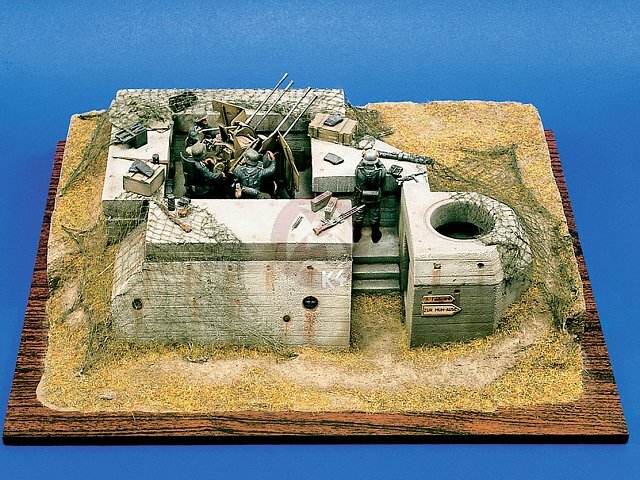Verlinden 54mm (1/35) Atlantic Wall German FlaK Emplacement WWII 113 (MDA 35102)