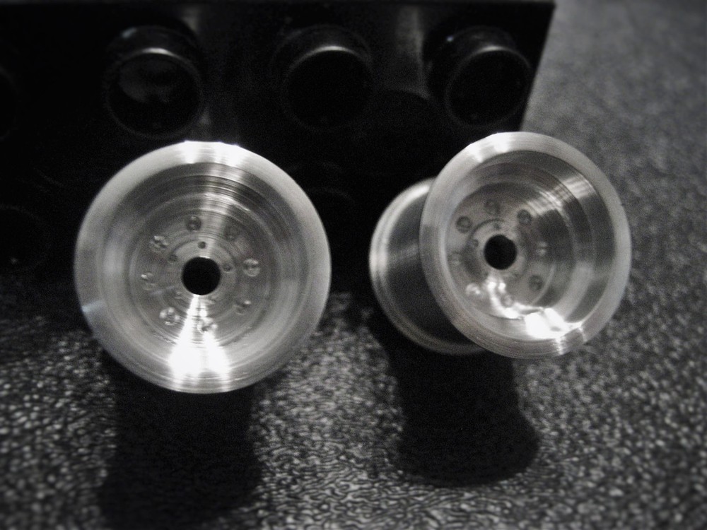 Scale Repro’s Plus 8001 1/24,1/25 Machined Aluminum Rear Rims/ 8 Hole Cluster