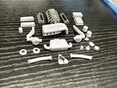 1/16 Twin Turbo Ford Windsor Engine 12k 3D Printed