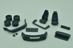1/24 3D print Porsche RUF BTR II with wheels transkit for Fujimi Enthusiast