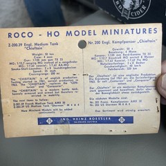 Roco Minitanks English Tank Chieftain Z-200 HO New