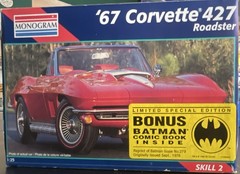 Monogram ’67 Corvette 427 Roadster 1:25 Model Kit Skill 2 2968 Batman Comic
