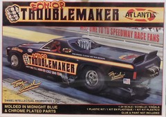 SON OF TROUBLEMAKER MID ENGINE DRAG CAR ATLANTIS 1:24 PLASTIC MODEL CAR KIT