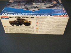 Vintage Monogram M-8 Armored Car 1/35 Scale Model Kit 99% Complete / Unassembled
