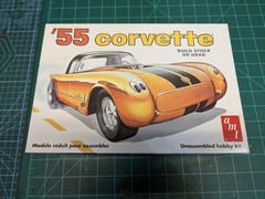 AMT ’55 Corvette Stock Or Drag 1/25 Model Kit