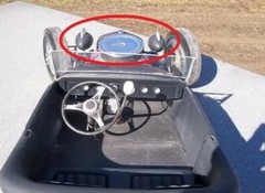 1/8 guide 682-C headlights w/o studs Lindberg Monogram Revell Rat Hot Rod 1/8th
