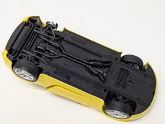 2 Racing Yellow Vintage Model Sports Cars Ferrari 348ts, Aston Martin V8 Vantage