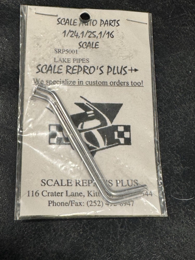 Scale Repro’s Plus SRP5001 Lake Pipes Metal Silver 1/24 1/25 1/16